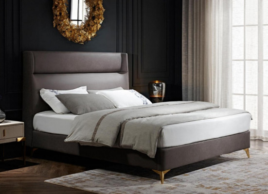 Bed Textile 2x Bedside table 3 pcs. Bedroom Set Furniture Modern Luxury Beds new