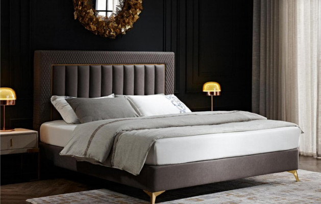 Double Hotel Beds Furniture Luxury Bedroom Bed Upholstery Design Velvet Double Beds