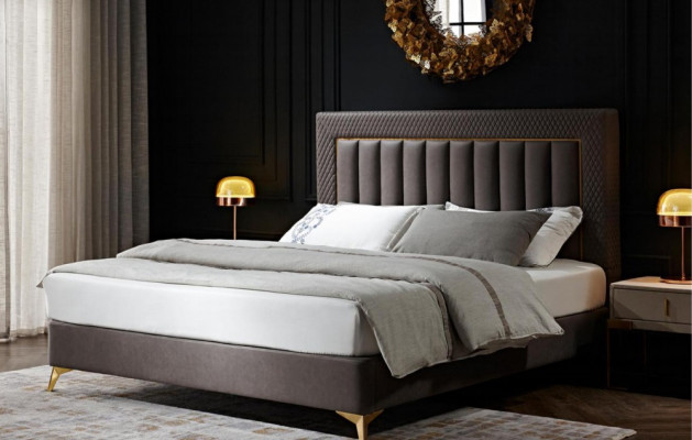 Double Hotel Beds Furniture Luxury Bedroom Bed Upholstery Design Velvet Double Beds