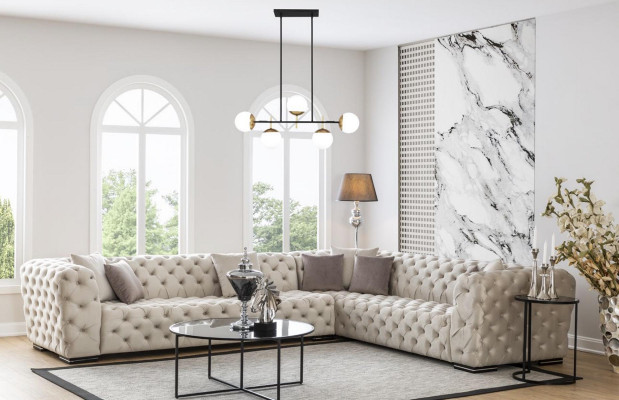 Chesterfield upholstered sofa corner sofa suite upholstery luxury corner sofas new