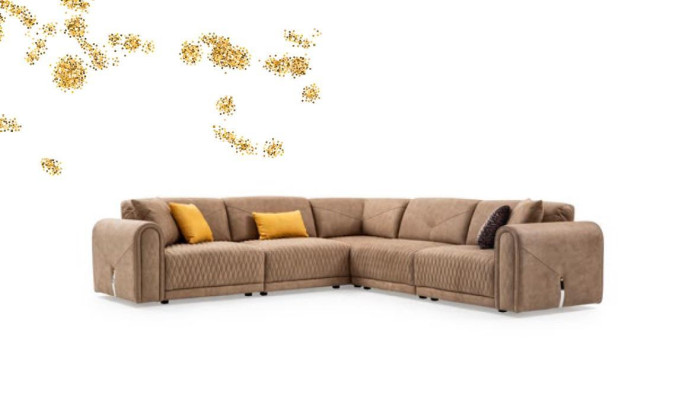 Textile Sofa Couch Corner sofa Corner suite Upholstery Sofas Couches Furniture Fabric