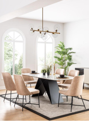 Dining set Dining set Furniture Group Dining room Dining table 6x Chair Suite 7pcs