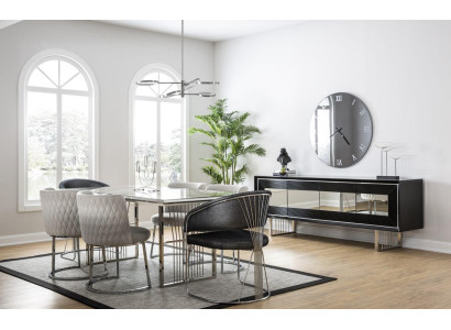Dining set Dining room Suite Dining table Set Sideboard Luxury Furniture 4 Chairs Table