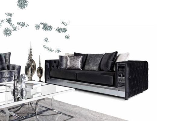 Chesterfield Sofa 3 Seater Living room Modern Design Sofas Textil Couches new