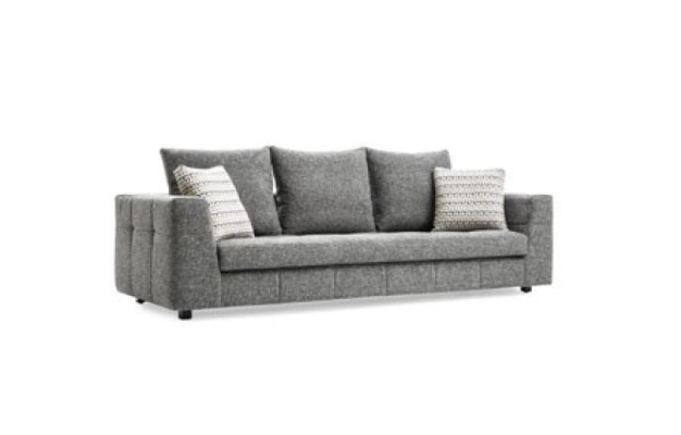 Luxury Sofa 4 Seat Fabric Living room Modern Design Gray Sofas Upholstery Couches
