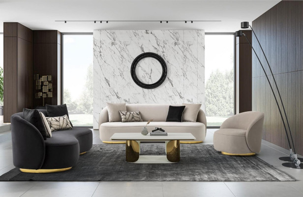 Armchair Modern Single Seater Design Armchair Furnishings Living room Sofa 1 Seater
