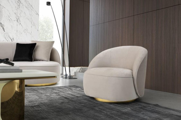 Armchair Modern Single Seater Design Armchair Furnishings Living room Sofa 1 Seater
