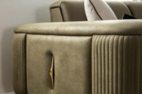 Chesterfield Sofa 4 Seat Living room Four Seater Design Black Textile Couches