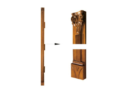 Classic pillar end set for wardrobe wall system SE-st-B-N pillar