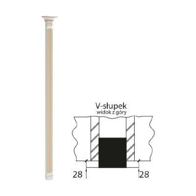 Column decorative column columns Roman Greek decoration walk-in wardrobe Verona