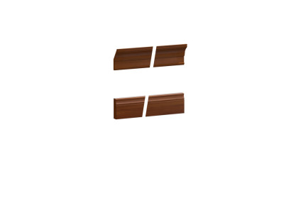 Classic end strip for base crown for panel or display case set BA-30