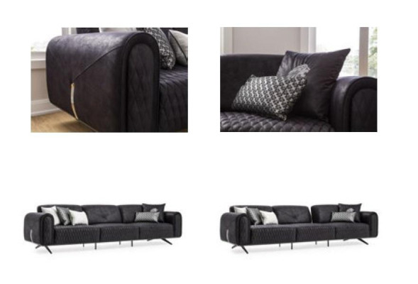 Luxury Sofa 4 Seater Leather Living room Modern Design Sofas Upholstery Couches