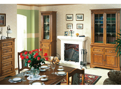 Classic Display case showcase cabinet glass cabinet wardrobe colonial new OK2