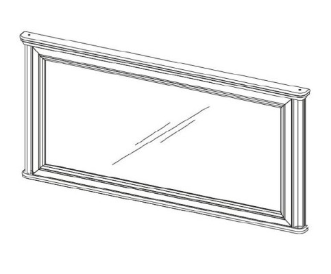 Wall mirror WOODEN FRAME MIRROR Frame RECTANGULAR Mirror DESIGNER Prato PR-L1