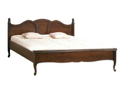 Classic s Bed Double bed Beds Leather Textile Real Antique Style Wood