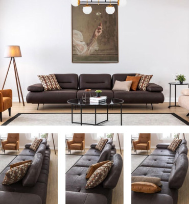 Sofa set 421 Seat Couch Upholstery Furniture Living landscape Sets