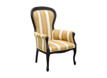 Classic r Chairs Upholstery Textile Fabric Leather Armchair Chair Royal - Model W1