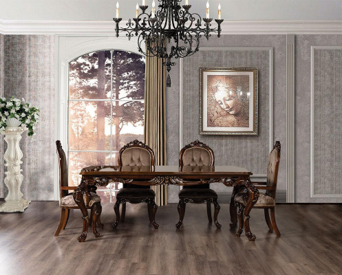 Classic s Dining room Table with 4 chairs Baroque Rococo style Furniture