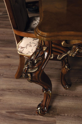 Classic s Dining room Table with 4 chairs Baroque Rococo style Furniture