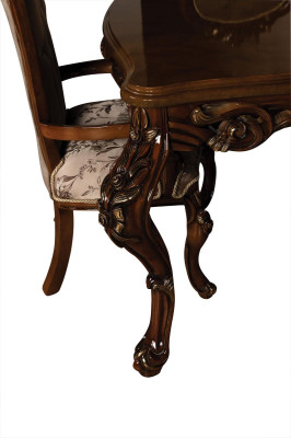 Classic s Dining room Table with 4 chairs Baroque Rococo style Furniture