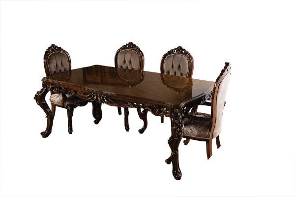 Classic s Dining room Table with 4 chairs Baroque Rococo style Furniture