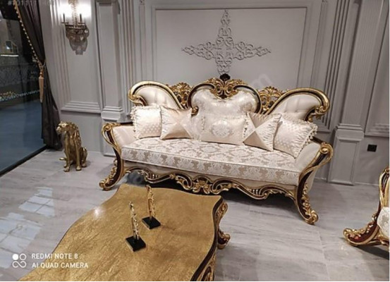 Sofa set Classic Baroque Rococo 3+1 Seater Couches Furniture Complete