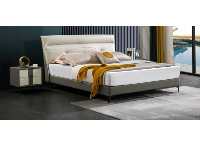 Designer Upholstery Double bed Beds Bed Bedroom marriage bed leather bed new A591