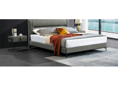 Double bed Leather Bed Beds Designer Bed Imitation leather Upholstery Bedroom new