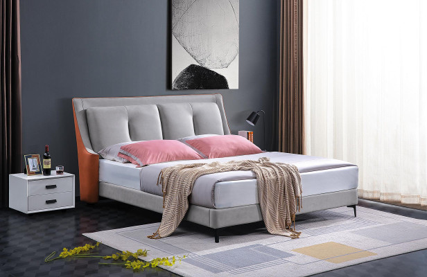 Classic s Bed Double bed Beds Wood Gray Style Real Wood Bedroom new