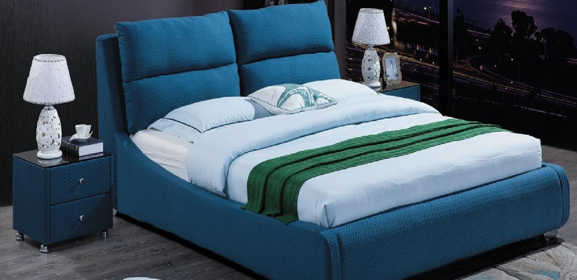 Bed Upholstery Design Decorative Luxury Double Hotel Beds Sleep Room Leather