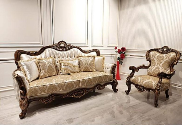 Baroque Armchair Couch Sofa Furniture Furnishings Couches Sofas Chair Velvet