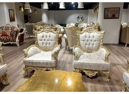 Chesterfield Armchair Ser Suite 1+1 Seater Couch Upholstery Furniture Furnishings