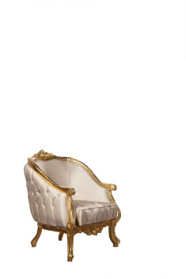 Chesterfield Round Armchair Couch Upholstery Furniture Furnishings Sofa Single Seater