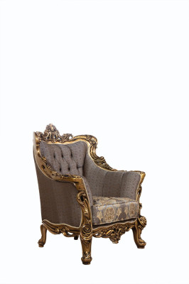 Luxury Chair Armchair Baroque Rococo Furniture Furnishings Living room Throne