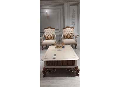 Living room Coffee table Luxury Table 120x72 Tables Wooden tables Furniture Furnishings