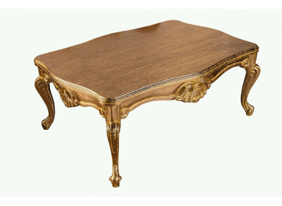 Luxury Coffee table Table 136x90 Baroque Rococo Tables Rectangular Decoration
