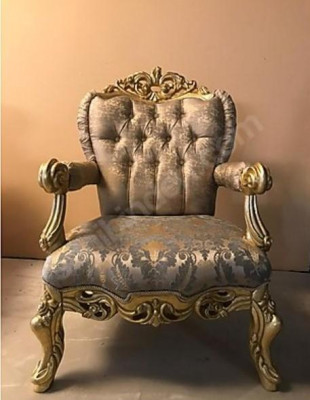 Armchair Luxury Upholstery Designer Textile 1 Seater Upholstery Seat EinSeat  Furniture new