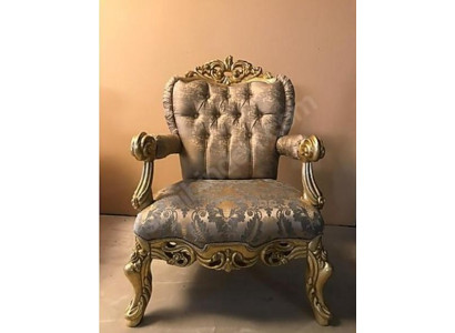 Armchair Luxury Upholstery Designer Textile 1 Seater Upholstery Seat EinSeat  Furniture new