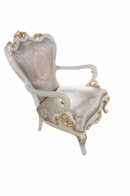 Luxury Throne Chair Armchair Baroque Rococo Furniture Furnishings Living room