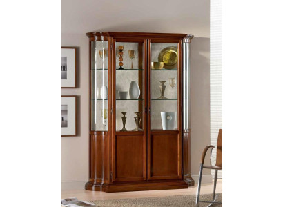 Luxury Wood Display case Sideboard Design Cabinets Brown Italian Furniture Wardrobe new