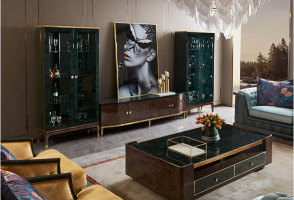 Glass Chest of drawers Display case Chests of drawers Showcases Dresser cabinet Decorative Designer