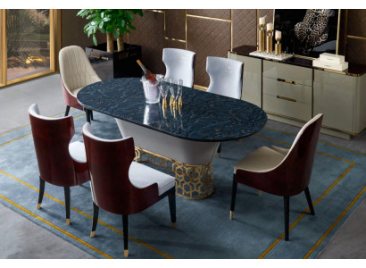 Complete Set Dining table 4x Chairs Dining room Set Ess Group Wood Table Tables