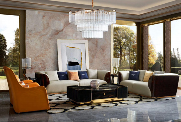 Leather Sofa Designer Couch Upholstery Sofa Couches Four Seater Furniture Living room Wood