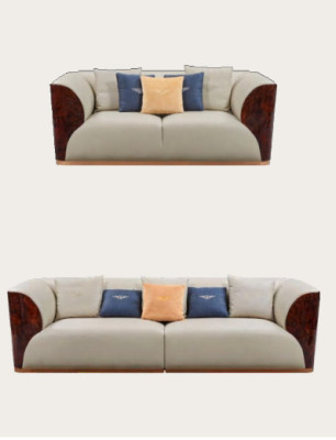 Leather Sofa Designer Couch Upholstery Sofa Couches Four Seater Furniture Living room Wood