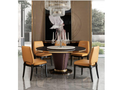 Designer Dining Room Chair Set Tables Armchair 4x Chairs Table Suite Group