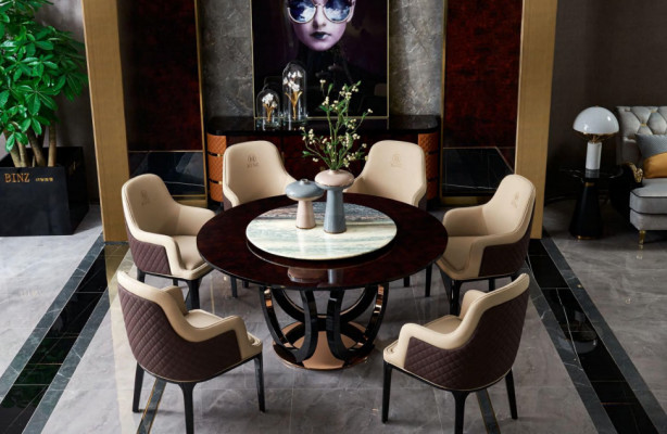 Group Dining Table Seat Living Room Suite Tables Upholstery Wood Chair