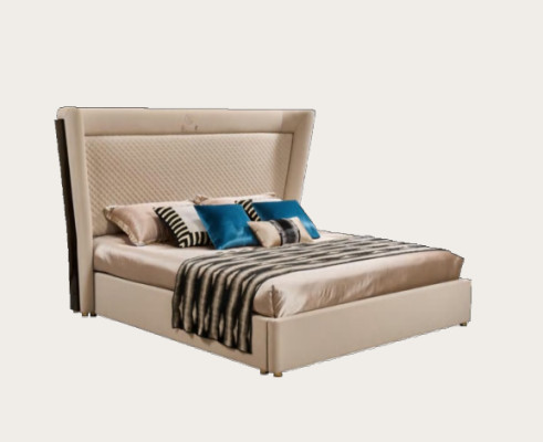 Double bed Bedroom Hotel Ehe Luxus Bed 2x Bedside table 3pcs. Set beds