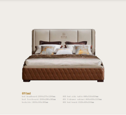 Design Leather Bed Luxury Upholstery Beds Decorative Double Modern Marriage 180x200