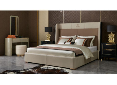 Bed Bedroom Set Design Furniture Luxury Beds 2x Bedside table 3-piece Bed frame