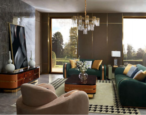 Luxury sofa set 4 pieces. Set Sofa Leather Sofa Upholstery Chesterfield Couch Sofas